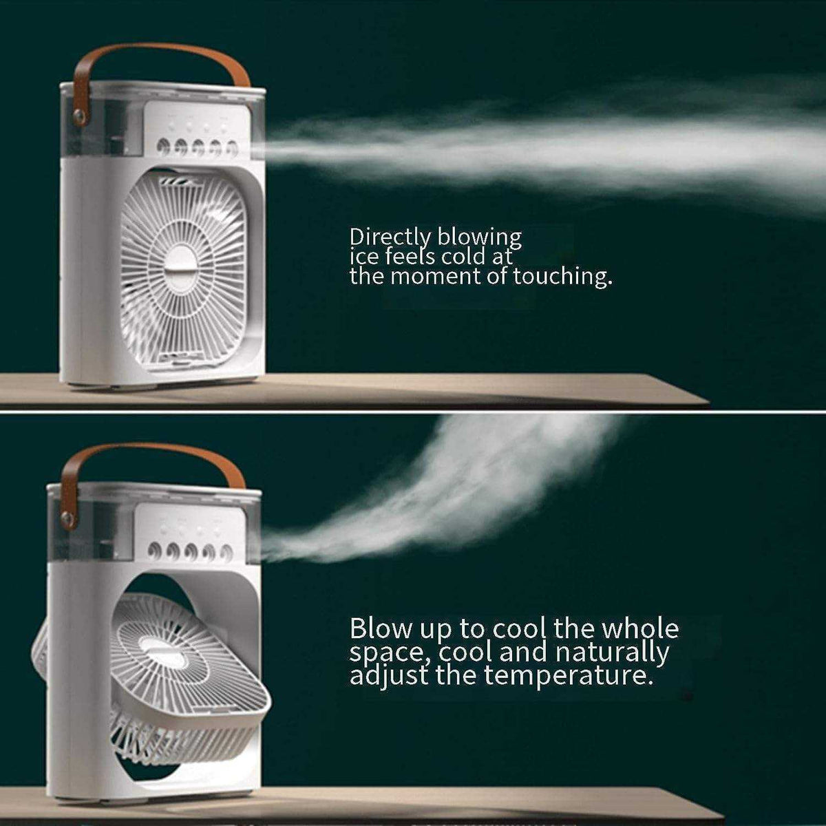 Mini Portable Air Cooler Fan with Evaporative Cooling | 3-Speed Personal Air Conditioner