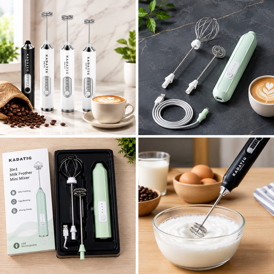 Coffee beater & Milk Frother – Handheld Electric Mini Mixer for Latte, Cappuccino & Eggs